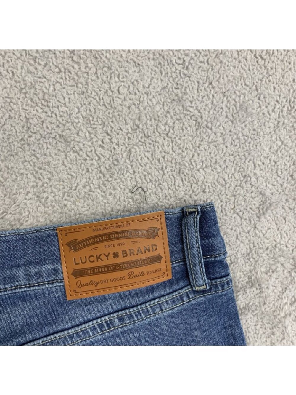 Lucky Brand Men's 36x32 223 Straight Leg Stretch Denim Jeans Light Blue n1295 - Picture 7 of 9